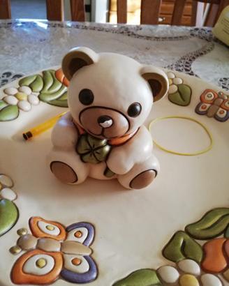 Teddy Raul con quadrifoglio portafortuna