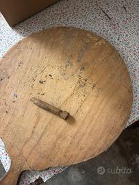 Lotto utensili e oggetti antichi in legno