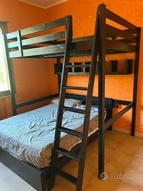 Letto soppalco IKEA STORA con materasso