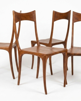 set di 4 sedie modello "Chumbera" Ceccotti Collezi