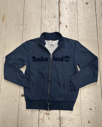 Timberland Felpa Uomo con Zip Blu Logo Taglia S