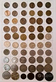 Lotto di 60 monete Regno d'Italia tutte diverse