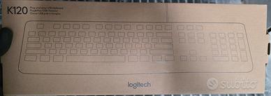 4 Tastiere Logitech K120 nere nuove