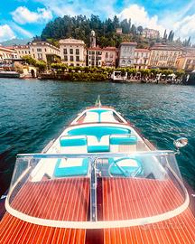 Wooden boat barca in legno stile riva taxi boat