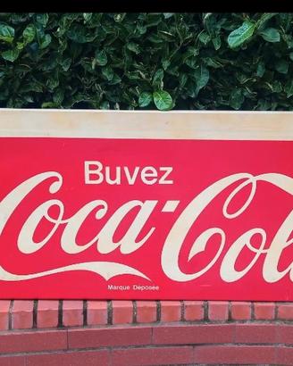 Insegna metallica vintage COCA COLA anni 60