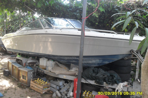 Barca a motore e carrello