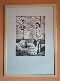 STAMPA DI BENITO BALDUCCI CON FIRMA AUTENTICA