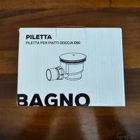 Piletta di scarico per piatti doccia diam.90mm
