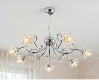 Set lampadario + coppia abat-jour 