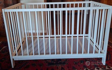 Lettino spondine con materasso