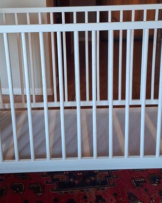 Lettino spondine con materasso