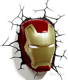 Marvel - Luce a Muro a Forma di Maschera di Iron M
