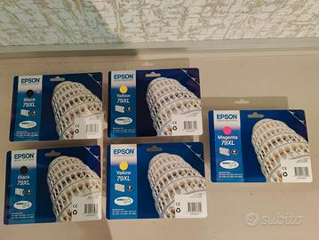 N.5 Cartucce Originali Epson 79XL Nuove in Blister