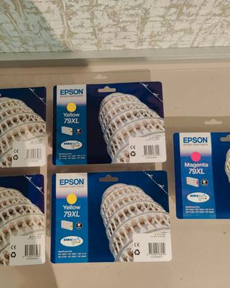 N.5 Cartucce Originali Epson 79XL Nuove in Blister