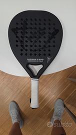 pala racchetta padel T91 huracan black power 3.0