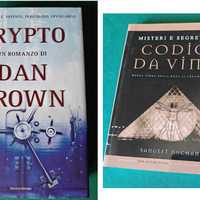 2 libri Dan Brown Crypto prima edizione + Da Vinci
