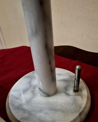 Matterello e Porta rotolo in marmo di Carrara 