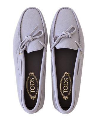 Mocassini Tod’s in camoscio lavanda
