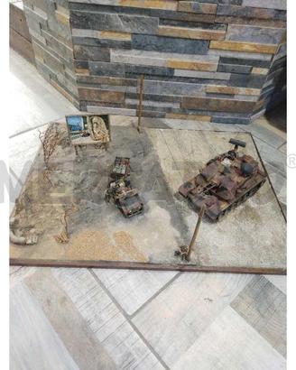 MODELLINO DIORAMA CARRO ARMATO COME TO PARADISE