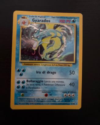 carta pokemon Gyarados set base holo