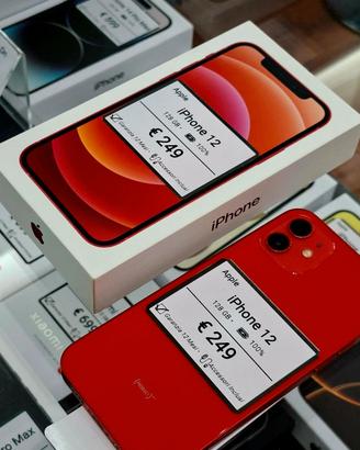 IPHONE 12 128GB RED batteria 100%
