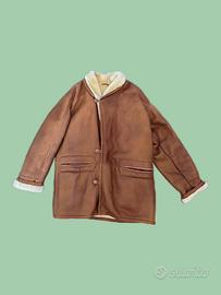 montone vintage anni ‘80 vera pelle unisex