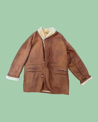 montone vintage anni ‘80 vera pelle unisex