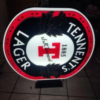Insegna 2 faccie Tennent’s Lager originale Scozia
