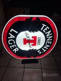 Insegna 2 faccie Tennent’s Lager originale Scozia