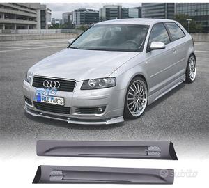 MINIGONNE LATERALI AUDI A3 8P 03-08 LOOK GT RACE