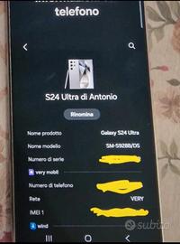 Samsung galaxy s24 ultra 256Gb