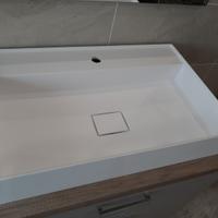 Lavabo in resina da appoggio soprapiano
