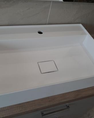 Lavabo in resina da appoggio soprapiano