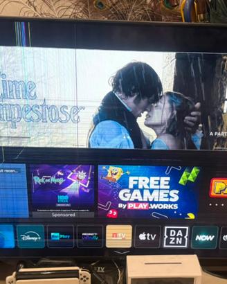 smart tv LG 55 " schermo danneggiato