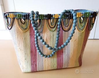 Borsa grande da spiaggia Tosca Blu
