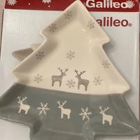 Piatto natalizio con renne