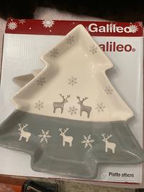 Piatto natalizio con renne