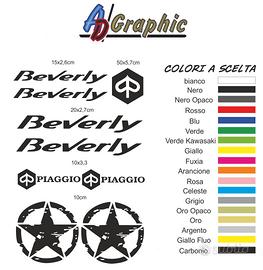 kit adesivi stickers piaggio beverly