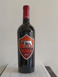 Bottiglia da collezione con logo della ROMA Calcio