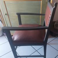 Poltrona in pelle rossa 