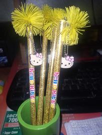 matite personaggio con portamatite in legno