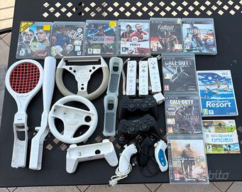 Giochi play e joystick PlayStation e Wii