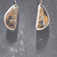 Orecchini in Argento 925 e Pietersite Naturale (Pi