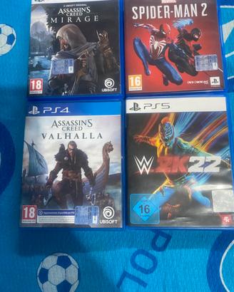 4 Giochi  PS4/PS5 in blocco a 70/60€
