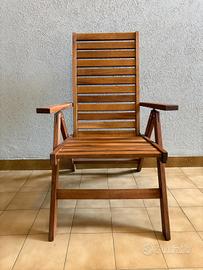  sdrai in legno da giardino due articoli 