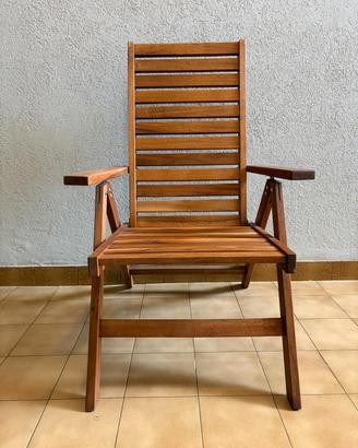  sdrai in legno da giardino due articoli 