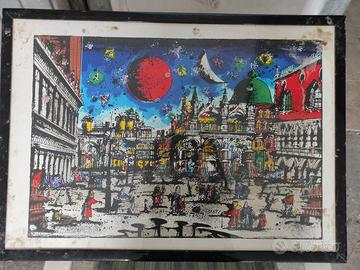 Litografia piazza san marco Picinni n. 5/100