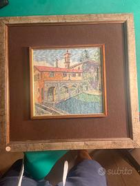 Quadro con francobolli