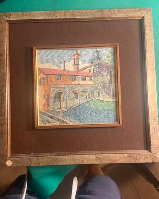Quadro con francobolli