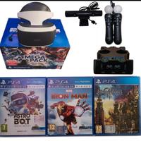 PS4 VISORE VR - TELECAMERA - 3GIOCHI - 2 PS MUVE